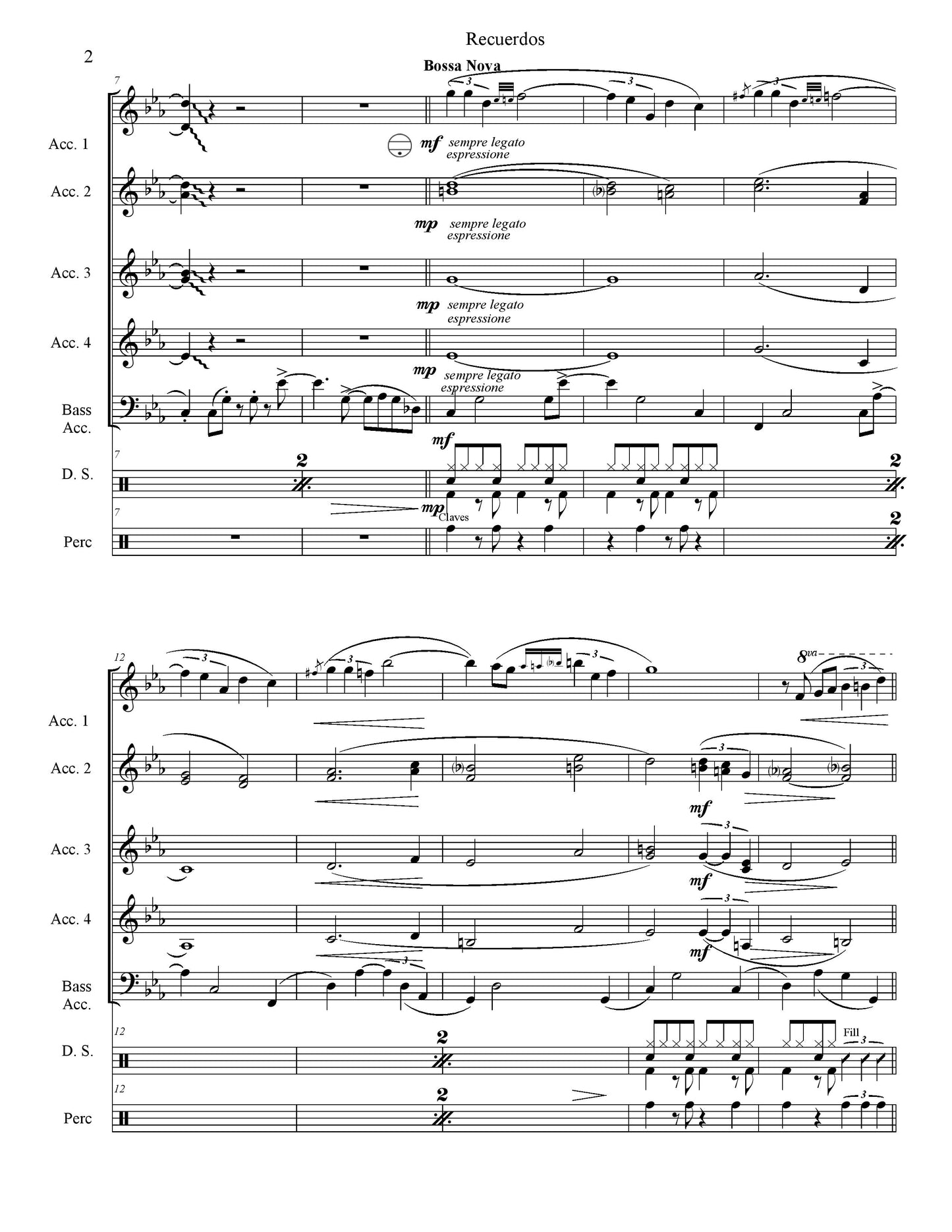 Recuerdos (Memories) Score & Parts