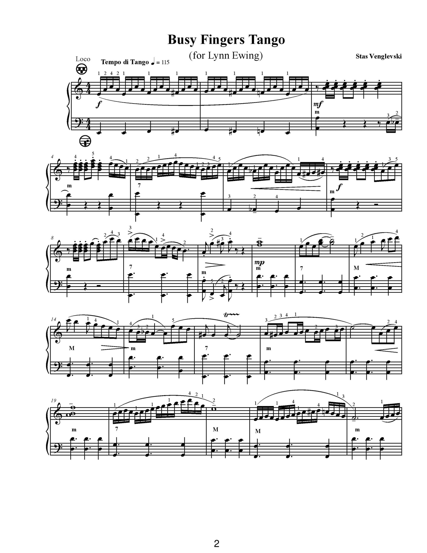 Twelve Hot Tango Compositions For Solo Accordion