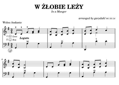 Traditional Polish Carols eBook accordion arrangements by Gary Dahl