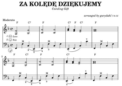 Traditional Polish Carols eBook accordion arrangements by Gary Dahl