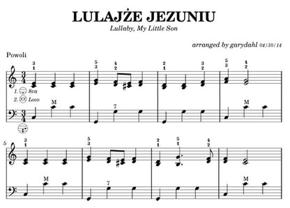 Traditional Polish Carols eBook accordion arrangements by Gary Dahl