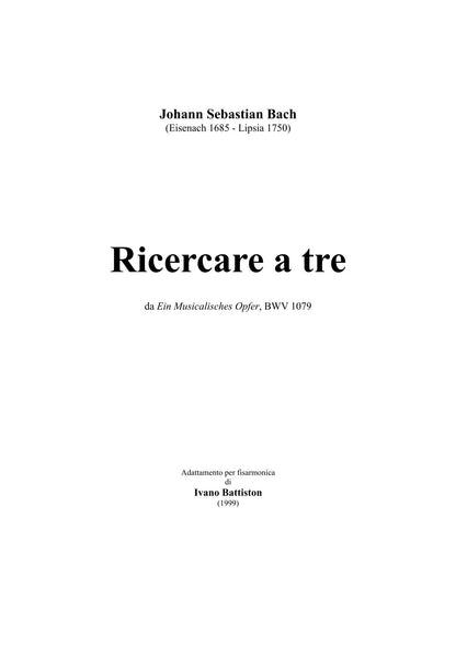 Ricercare a tre (BMV 1079)