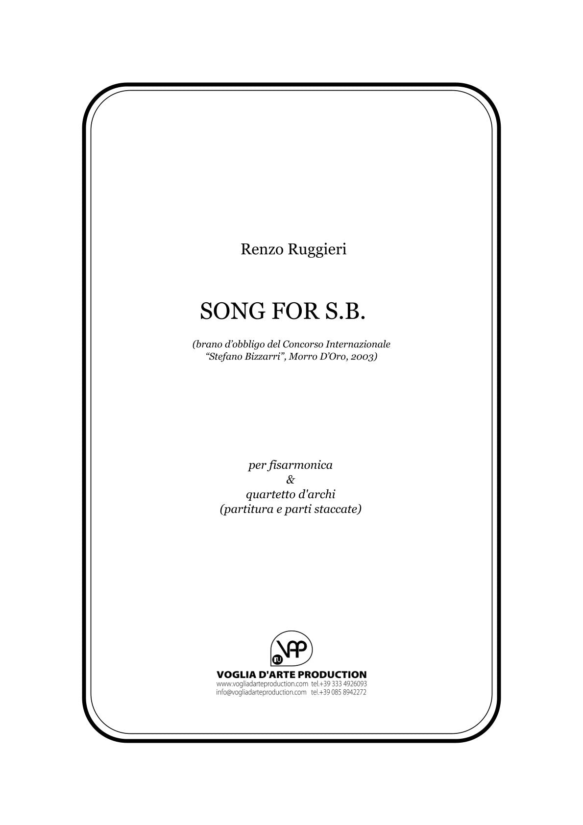 Song For S.B. (Solo)