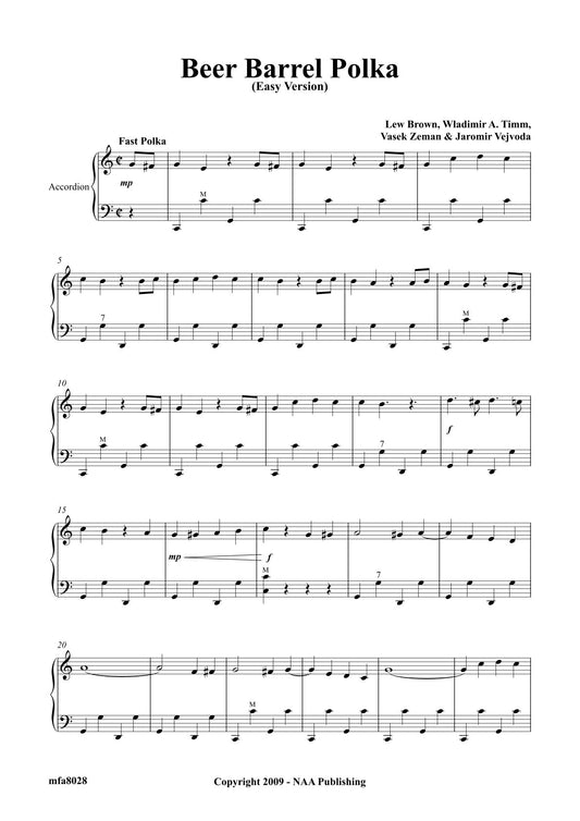 Beer Barrel Polka ( Duet Easy Version)