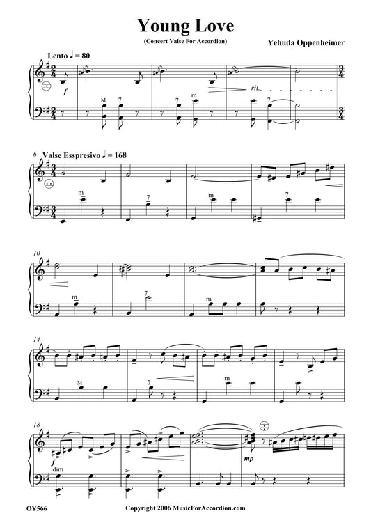 Young Love (Concert Valse for Accordion)