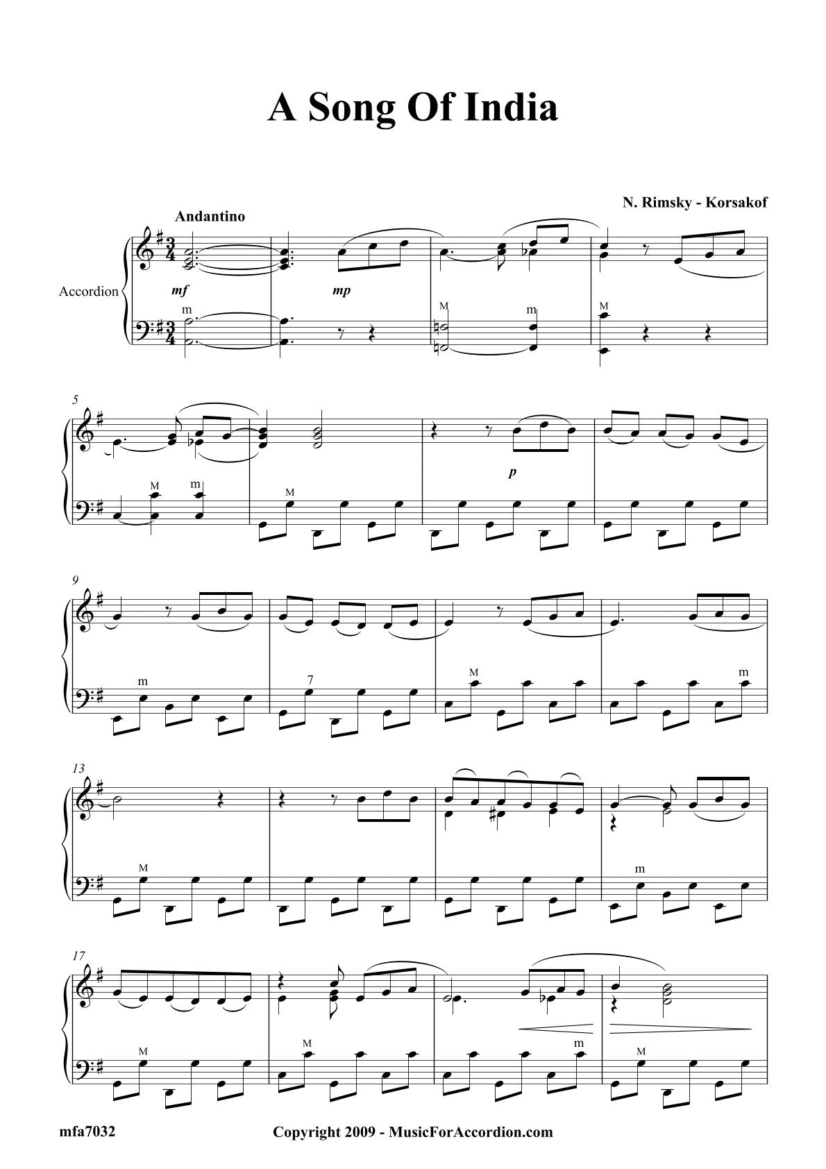 A Song Of India