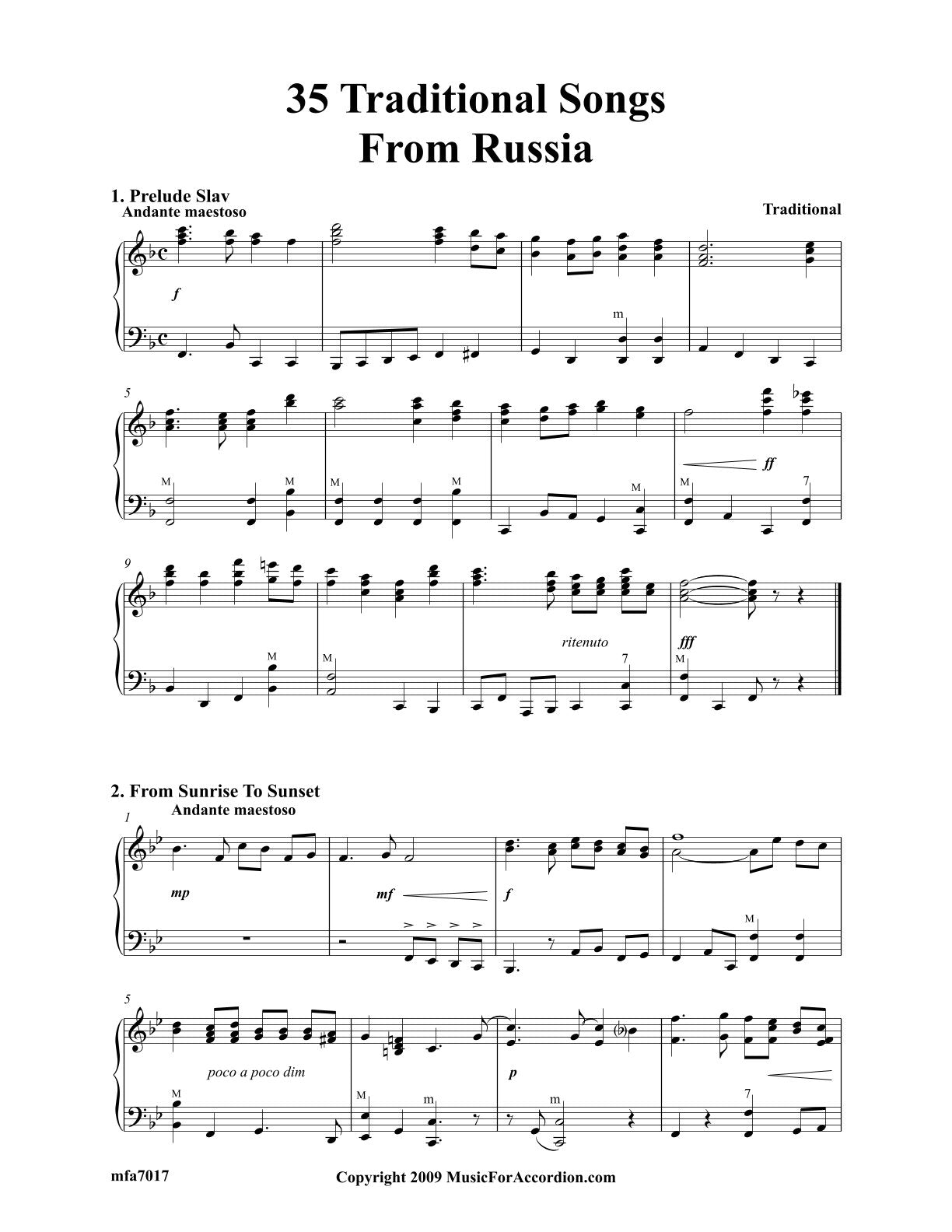 35 Traditional Songs From Russia