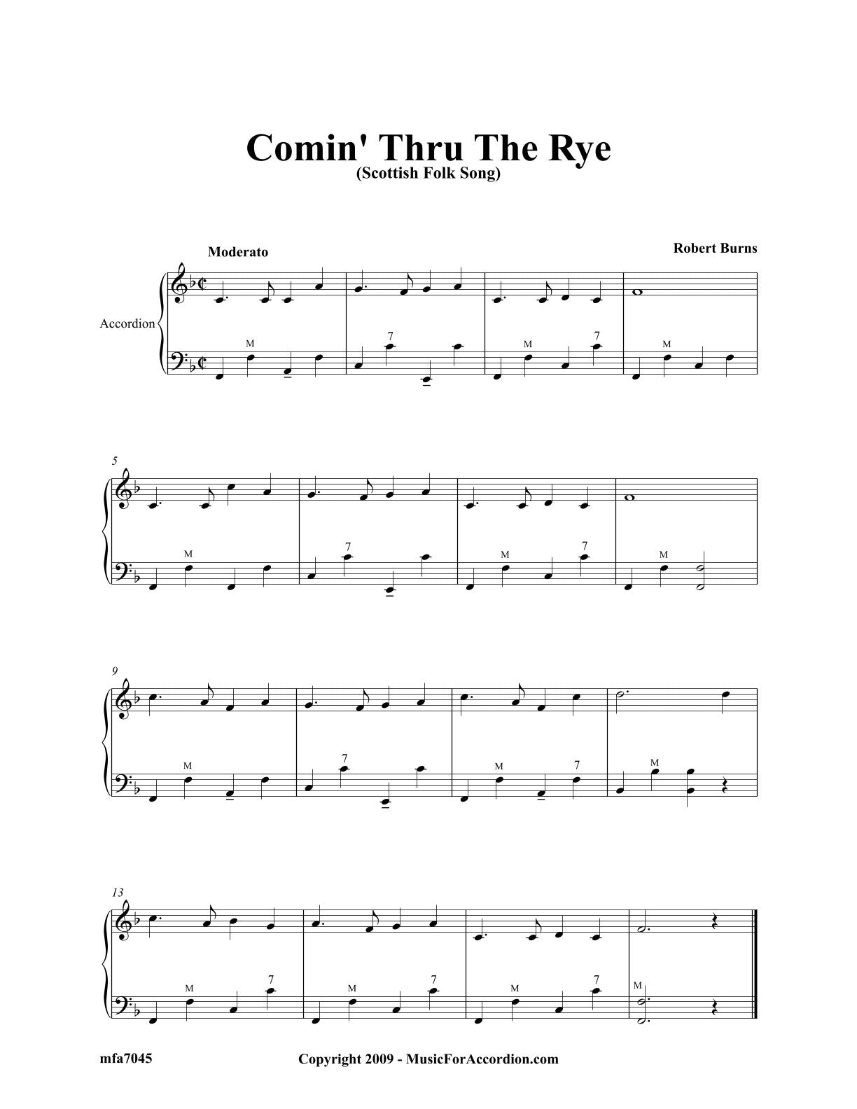Comin' Thru The Rye