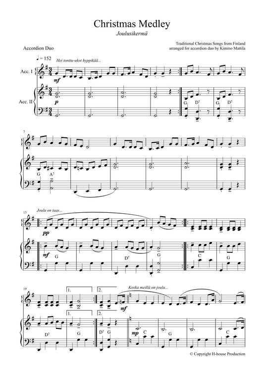 Christmas Medley ( Jouluskierma) from Finland