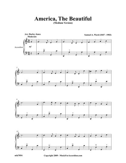 America, The Beautiful (Medium Version)