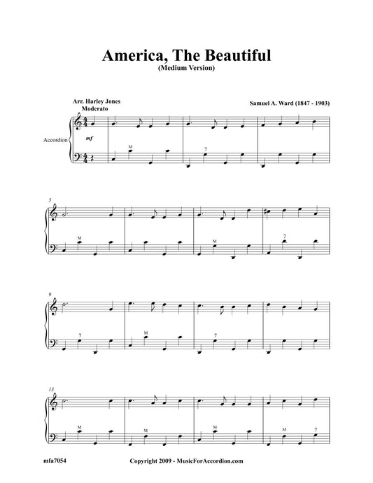 America, The Beautiful (Medium Version)