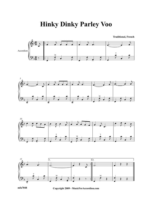 Hinky Dinky Parley Voo