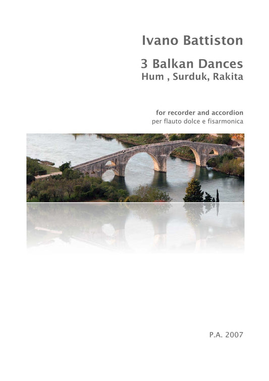 3 Balkan Dances ( for Accordion & Recorder)