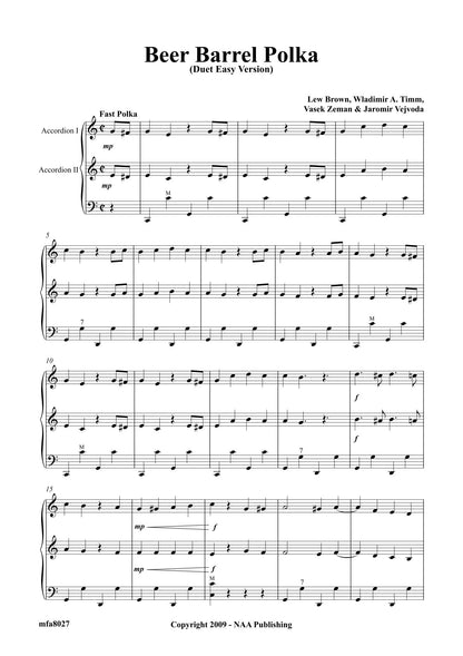 Beer Barrel Polka ( Duet Easy Version)