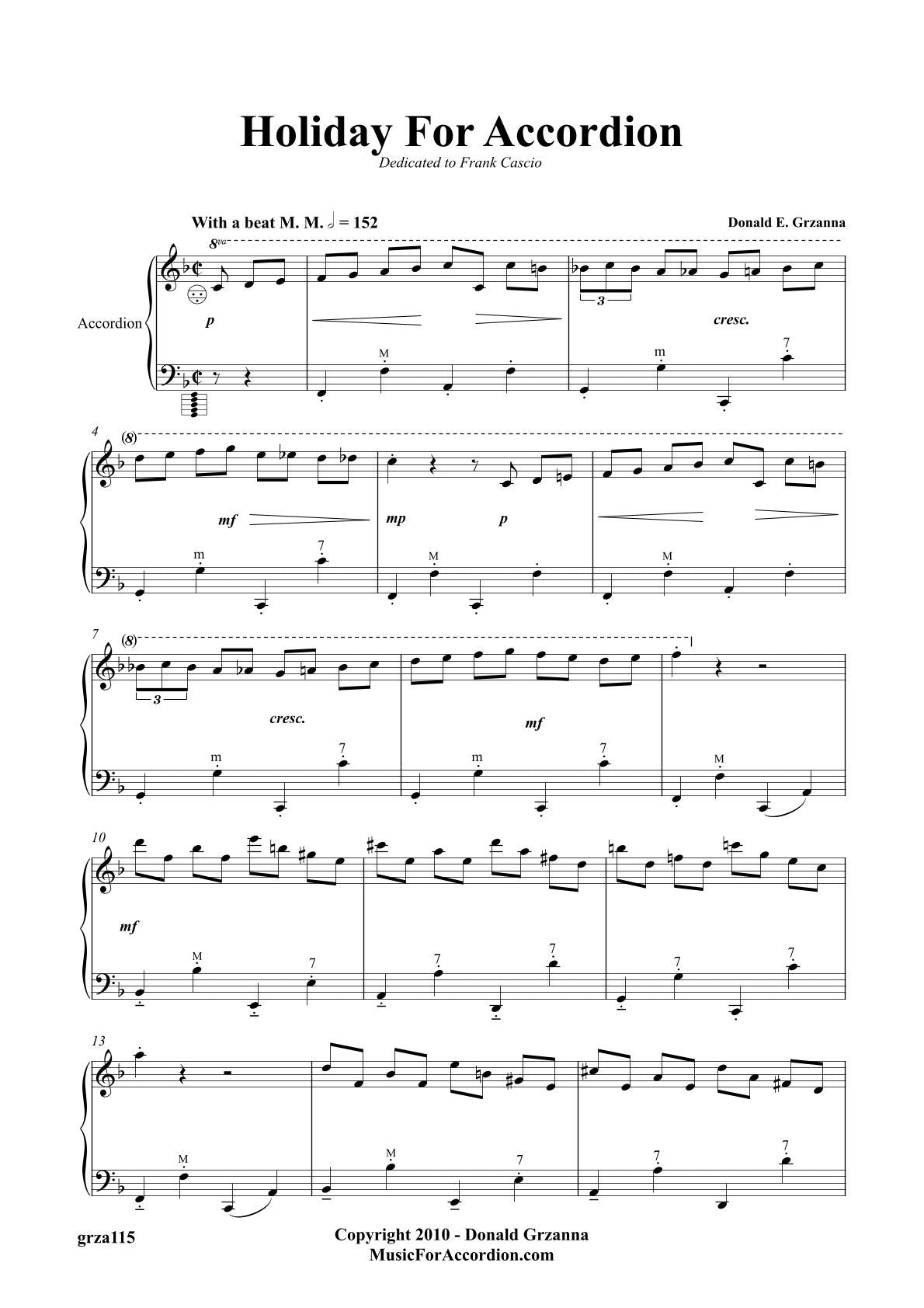 Holiday For Accordion