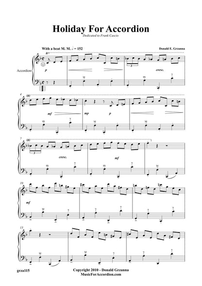 Holiday For Accordion