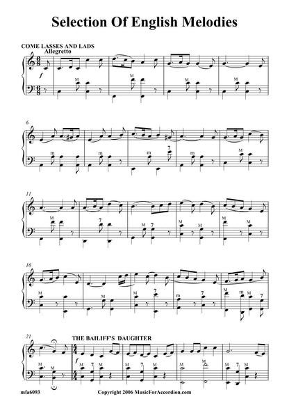 Selection Of English Melodies