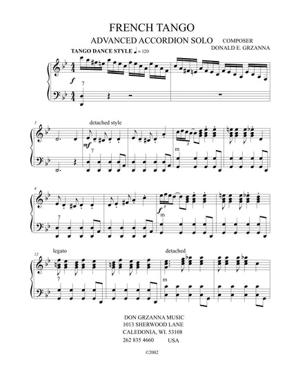 French Tango Advanced Accordion Solo