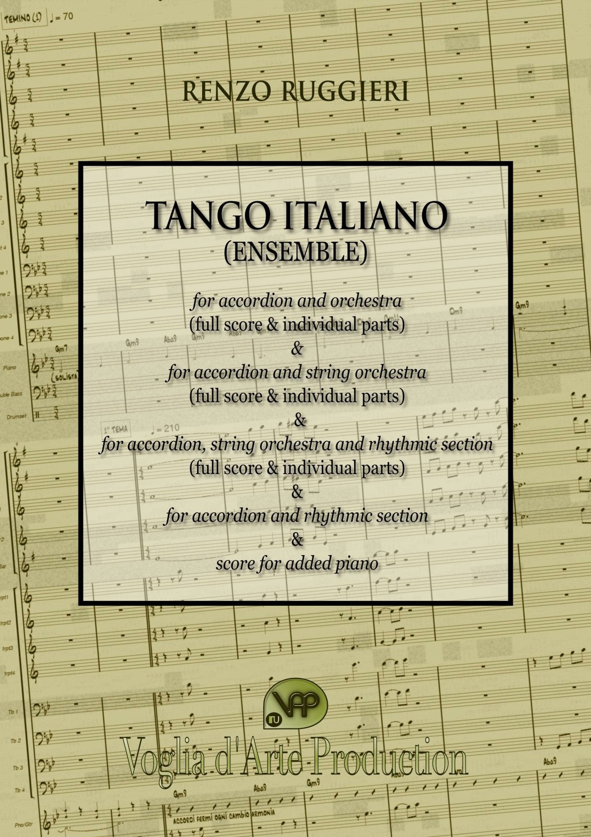 Tango Italiano (5 different ensembles in 1 book)