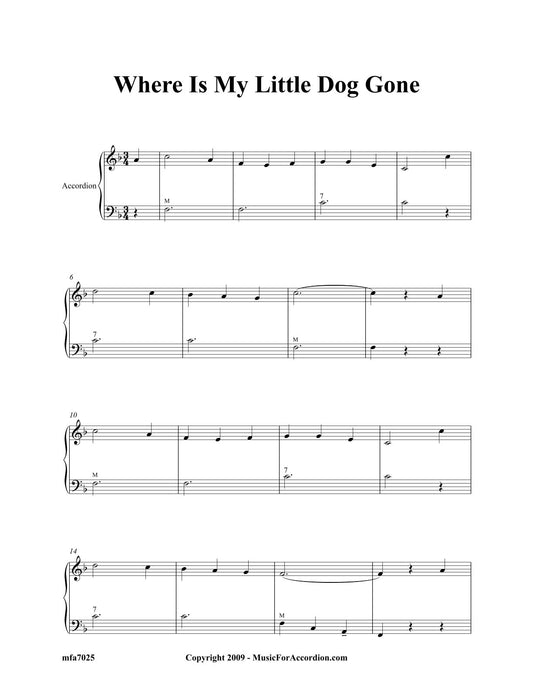 Where Is My Little Dog Gone