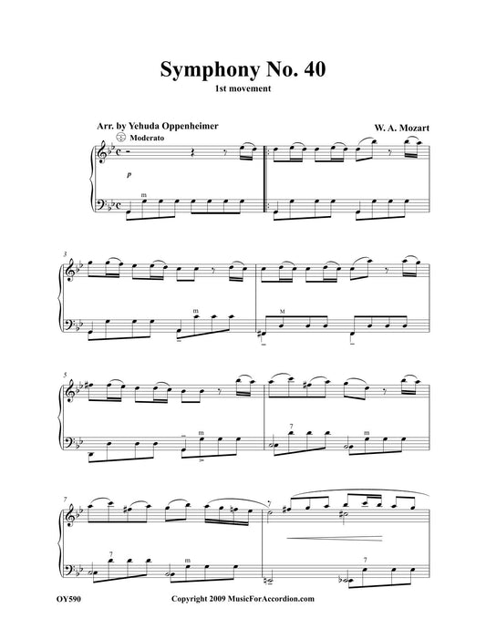 Symphony No. 40 in Gm, 1st mvt