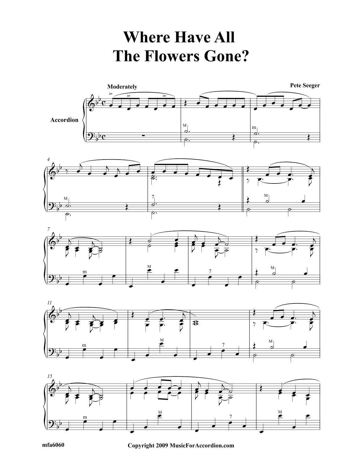 Where Have All The Flowers Gone?