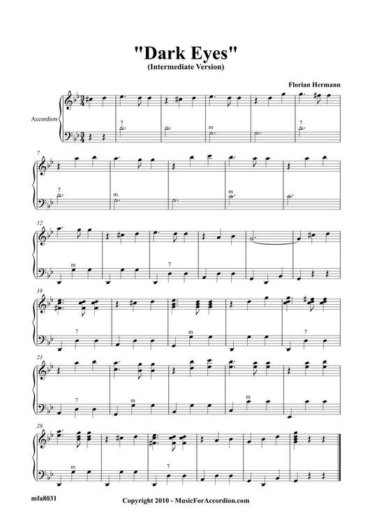 Dark Eyes ( Intermediate Version)