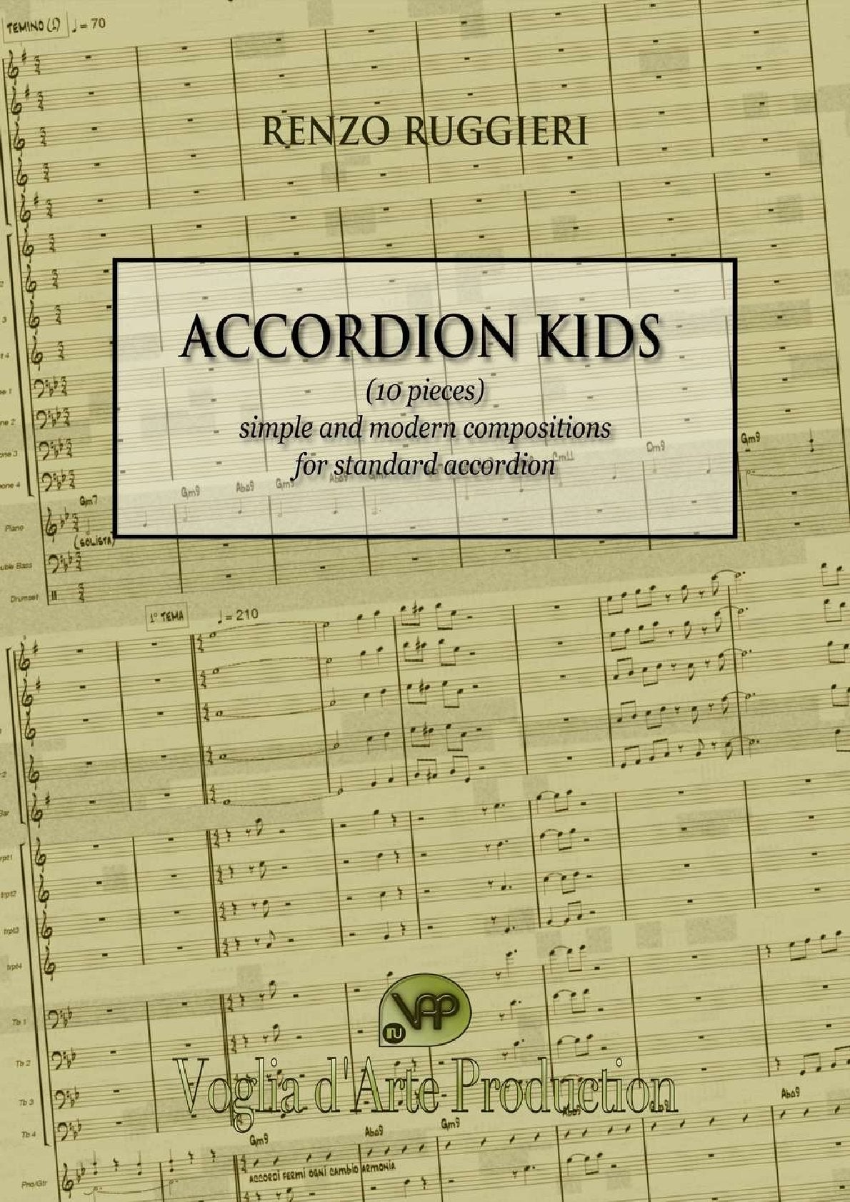 Accordion Kids (10 pieces) simple and modern compositions
