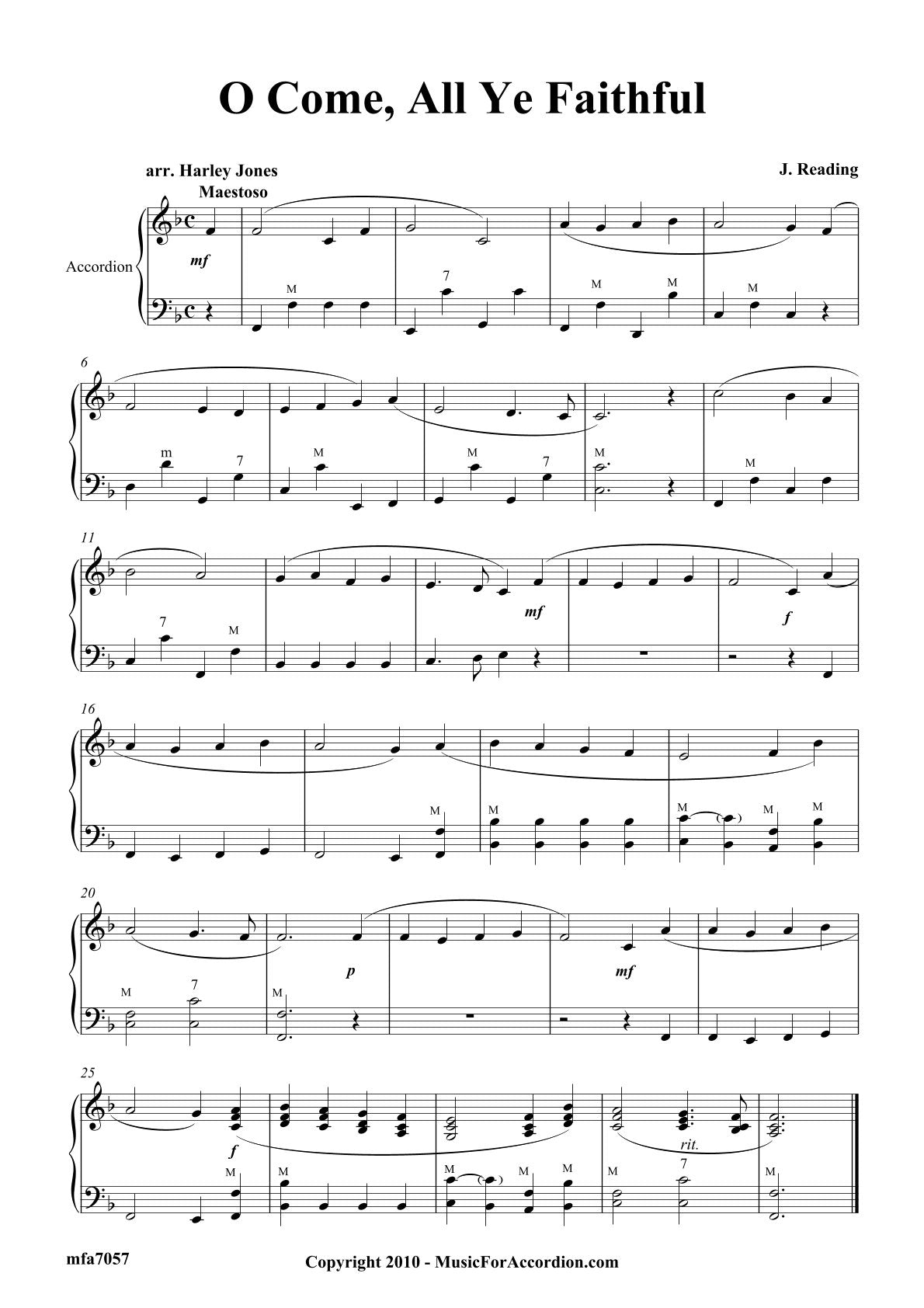 O Come, All Ye Faithful