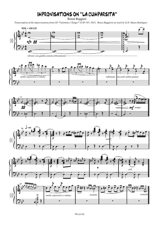 Improvisations on La Cumparsita (solo)