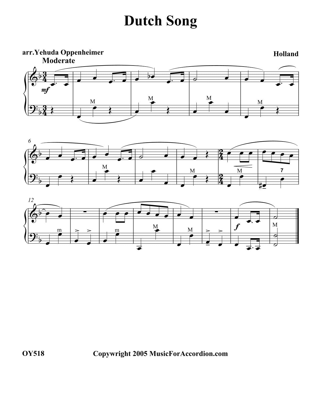 Dutch Song