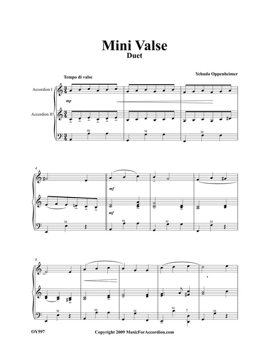 Mini Valse (Duet)
