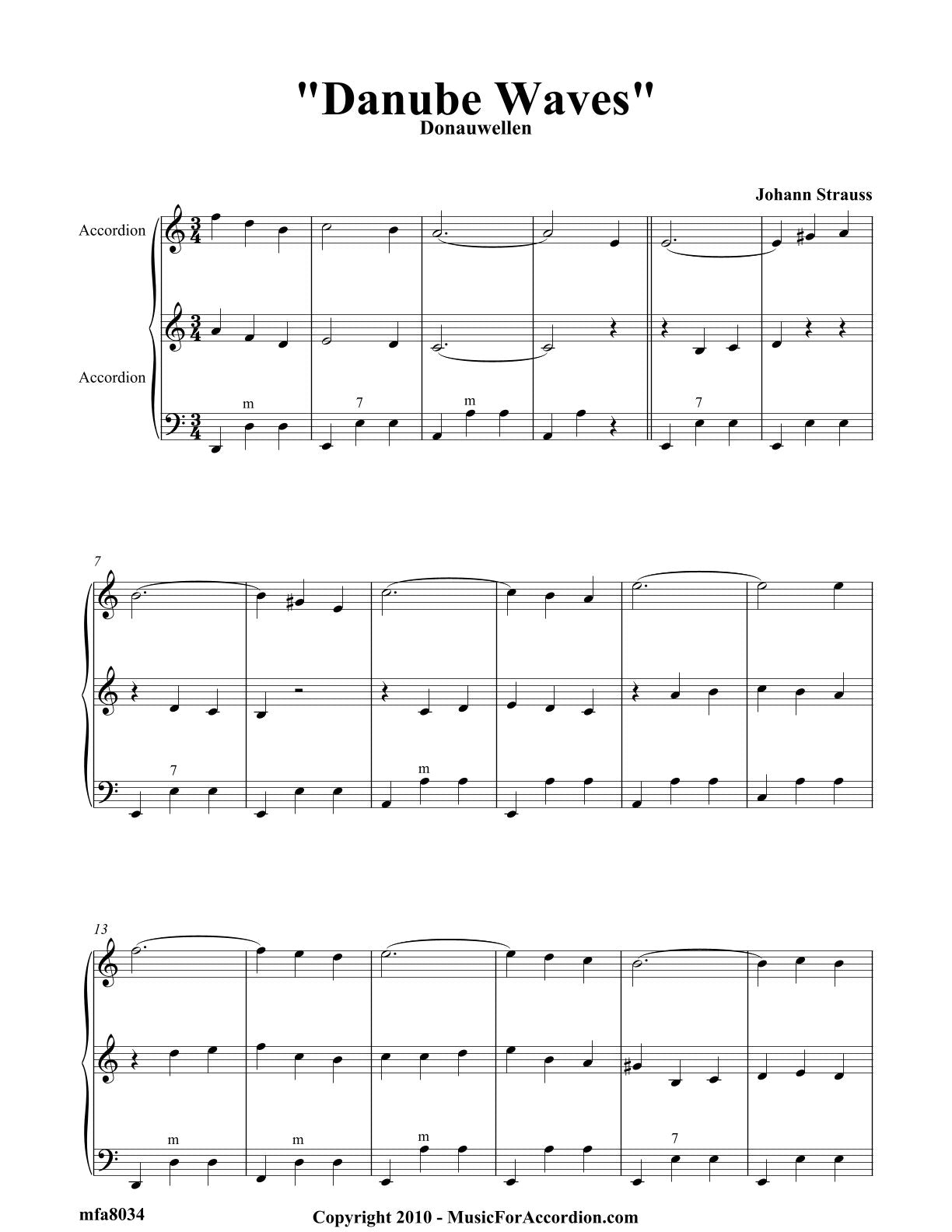 Danube Waves (Duet)