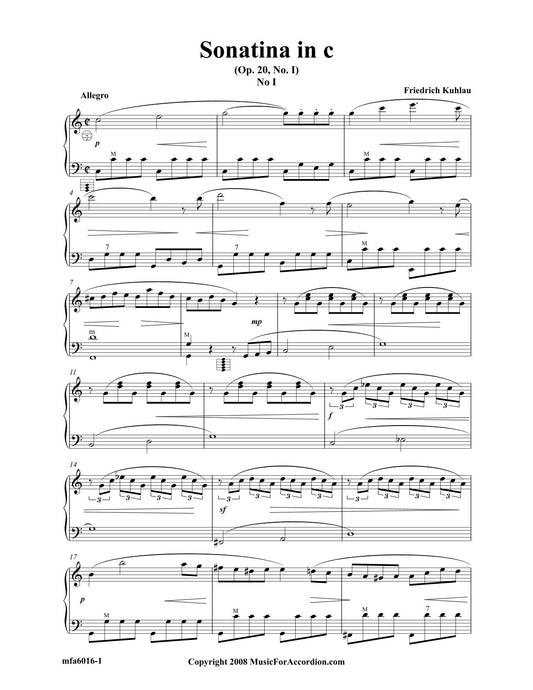 Sonatina in C Part 1 – Part 3