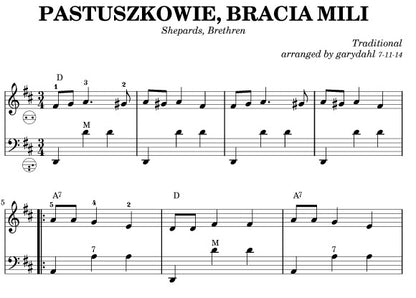 Traditional Polish Carols eBook accordion arrangements by Gary Dahl