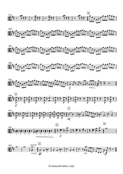 Renzo Ruggieri Acquarelli Italiani for Accordion and Orchestra ( full score &individual parts)