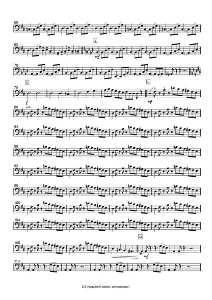 Renzo Ruggieri Acquarelli Italiani for Accordion and Orchestra ( full score &individual parts)