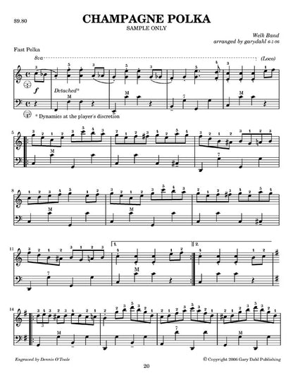 Polka eBook accordion arrangements by Gary Dahl