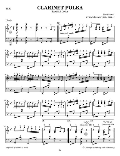 Polka eBook accordion arrangements by Gary Dahl