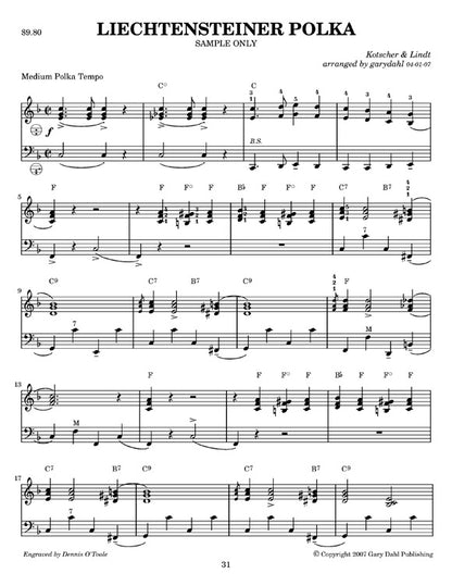 Polka eBook accordion arrangements by Gary Dahl