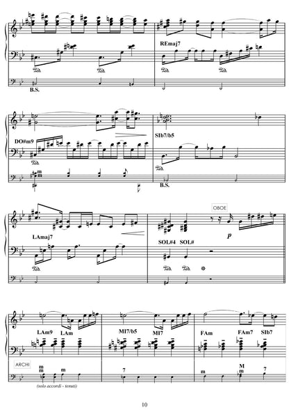 Cinema (for 4 parts and drums )