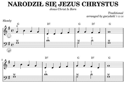 Traditional Polish Carols eBook accordion arrangements by Gary Dahl