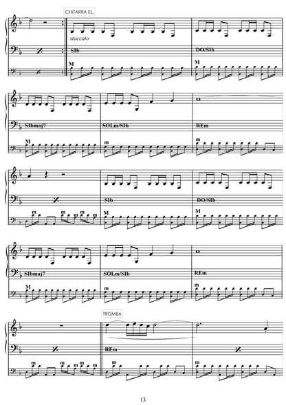Cinema (for 4 parts and drums )