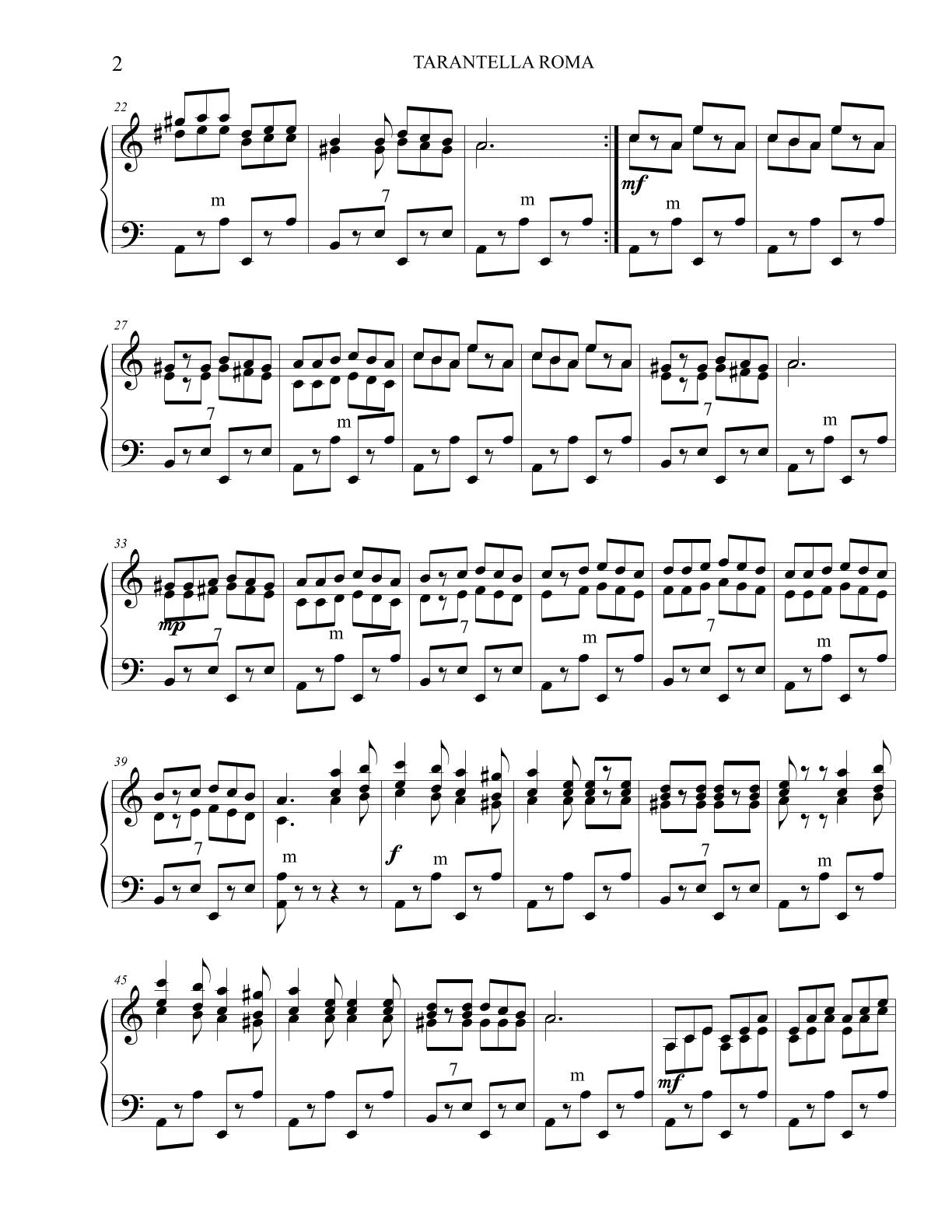 ItalianTarantella Duet (with score)