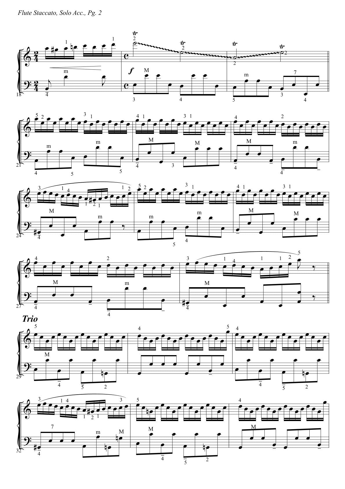 Flute Staccato
