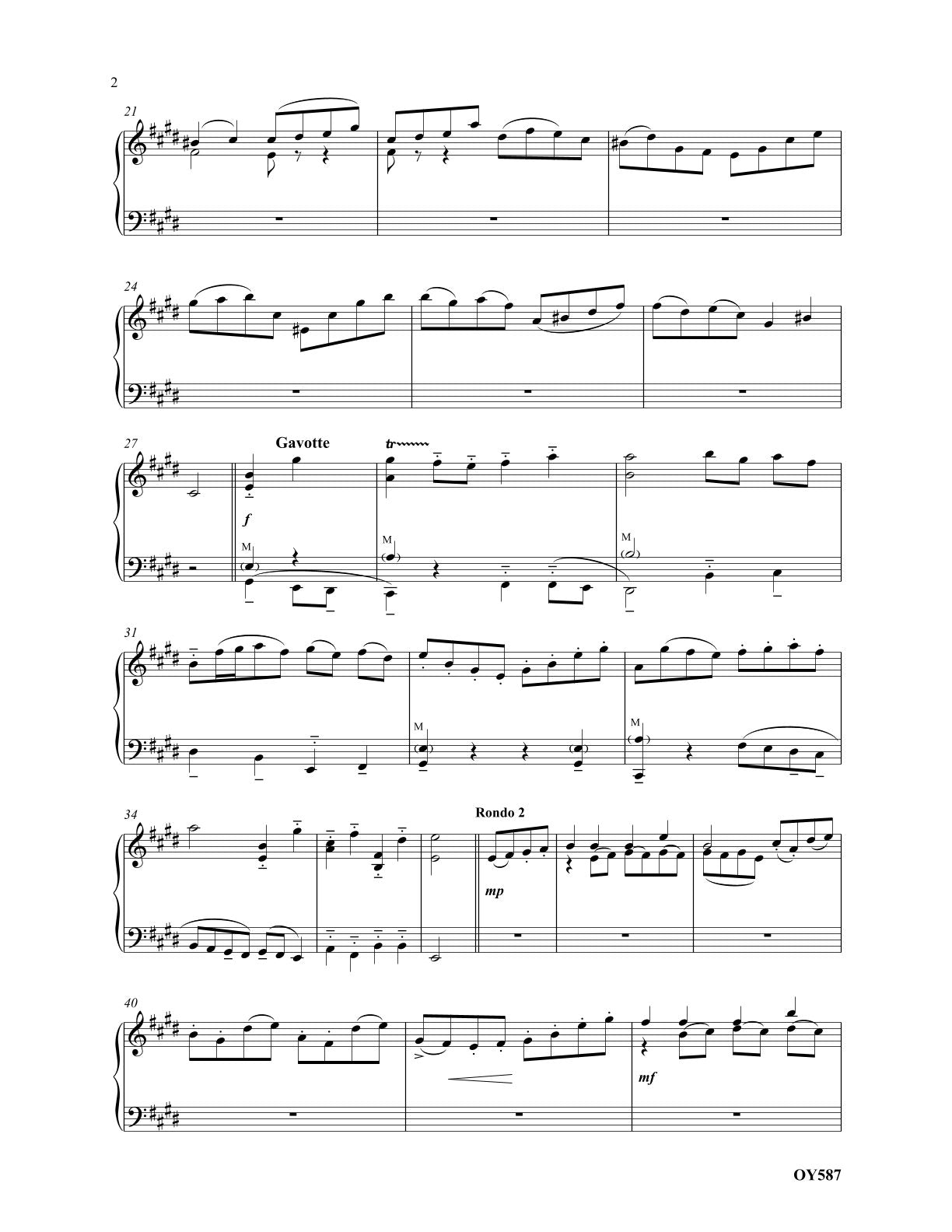 Gavotte and Rondo
