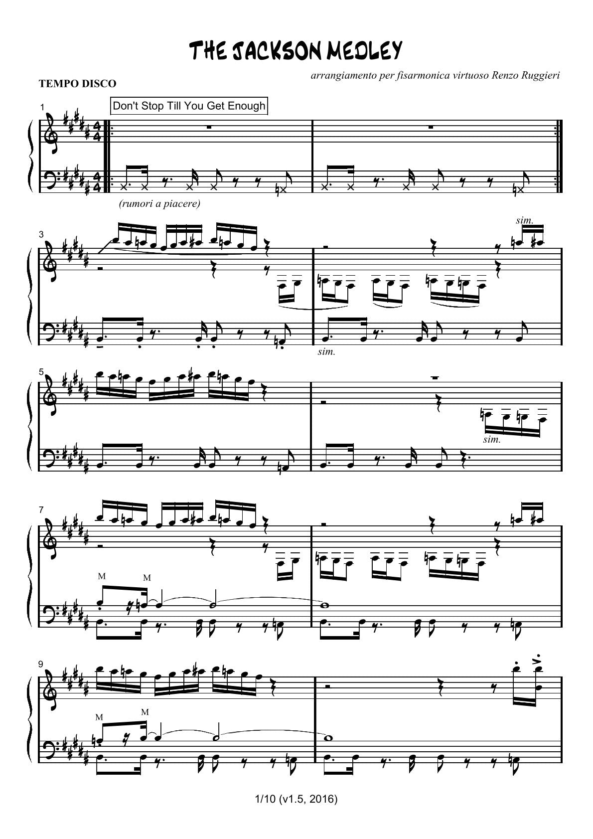 The Jackson Medley