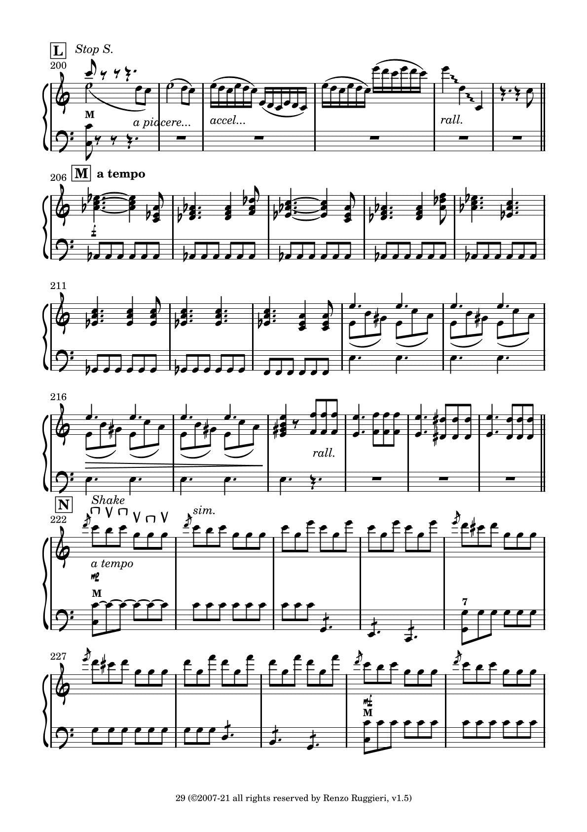 Tournee arrangements & compositions: