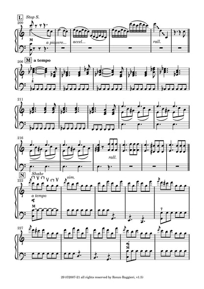 Tournee arrangements & compositions: