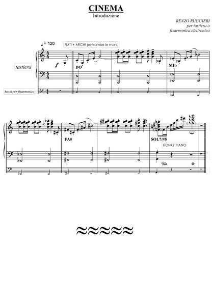 Cinema (for 4 parts and drums )